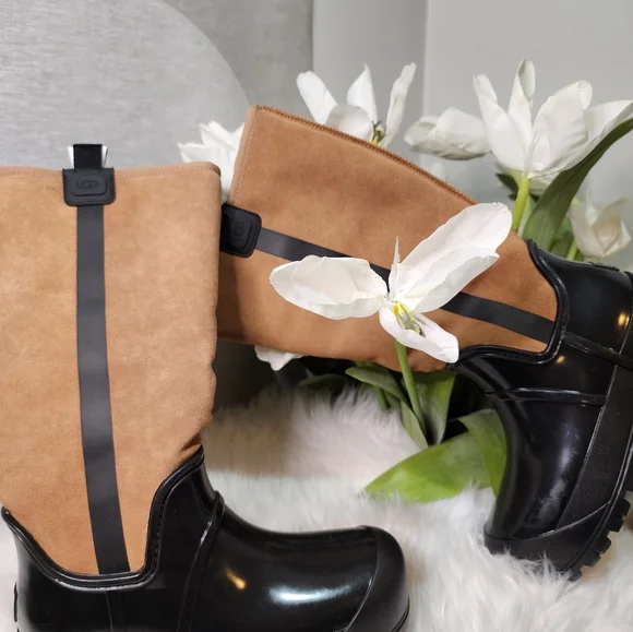 UGG Shoes Ugg Raincloud Tall Chestnut Suede Waterproof Womens